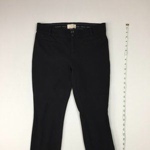 Anthropologie petite black cropped pants Sz 4P